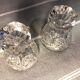 Vintage crystal shells in cut glass
