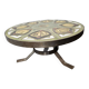 Round living room table from the 60s signed r.corroyez