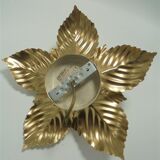 Golden flower wall lamp