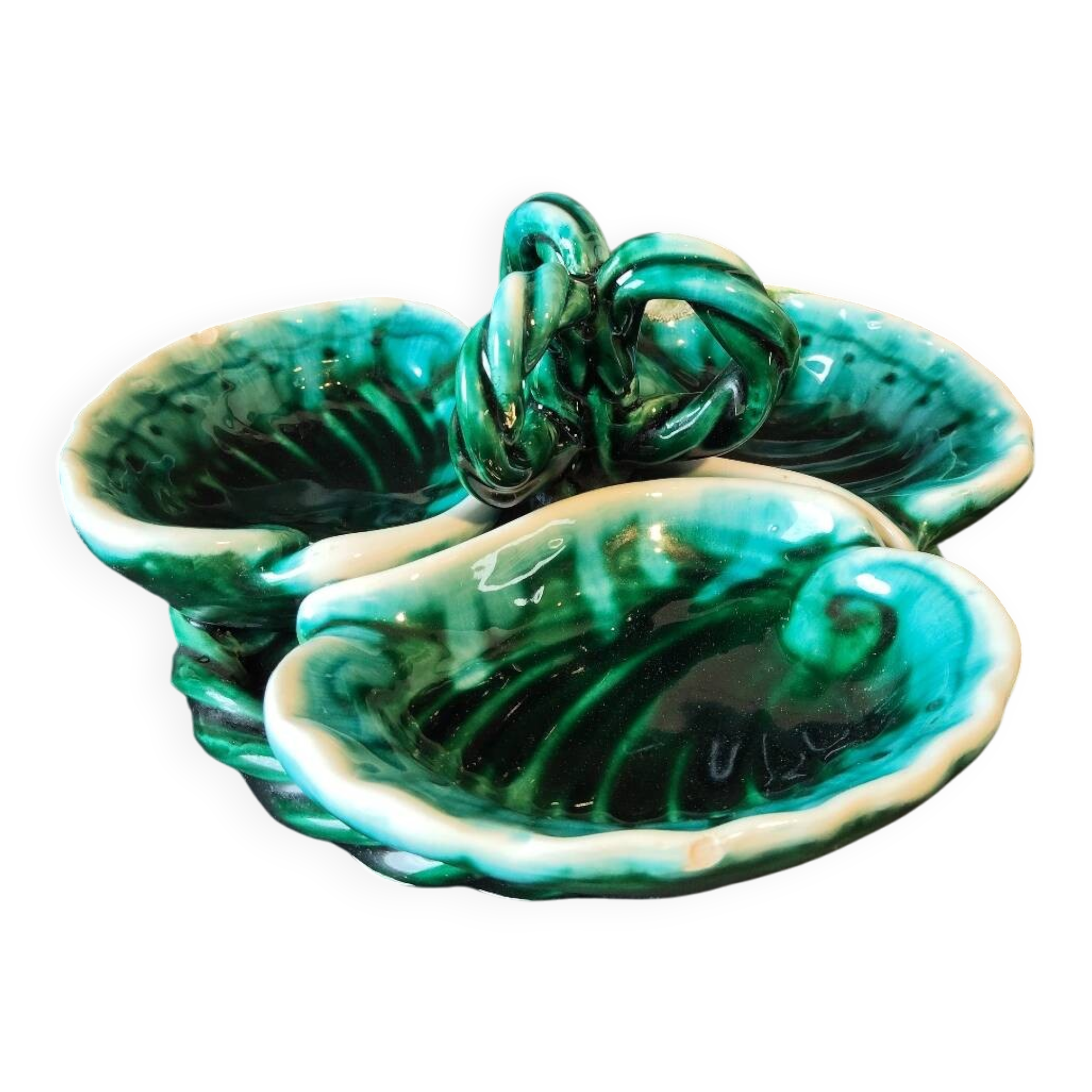 Vintage tripartite ceramic server – centrepiece