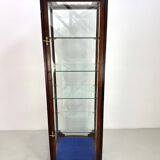 Beautiful mahogany museum display cabinet from England, circa 1925.