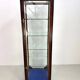 Beautiful mahogany museum display cabinet from England, circa 1925.