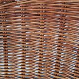 Rattan and bamboo armchair, 70s