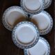 A set of 6 flat plates Terre de Fer Guirlandes Louis XVI Salins