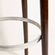 Bordeaux mid-century bar stool in velvet New Waves by Dedar, Europe, 1960s