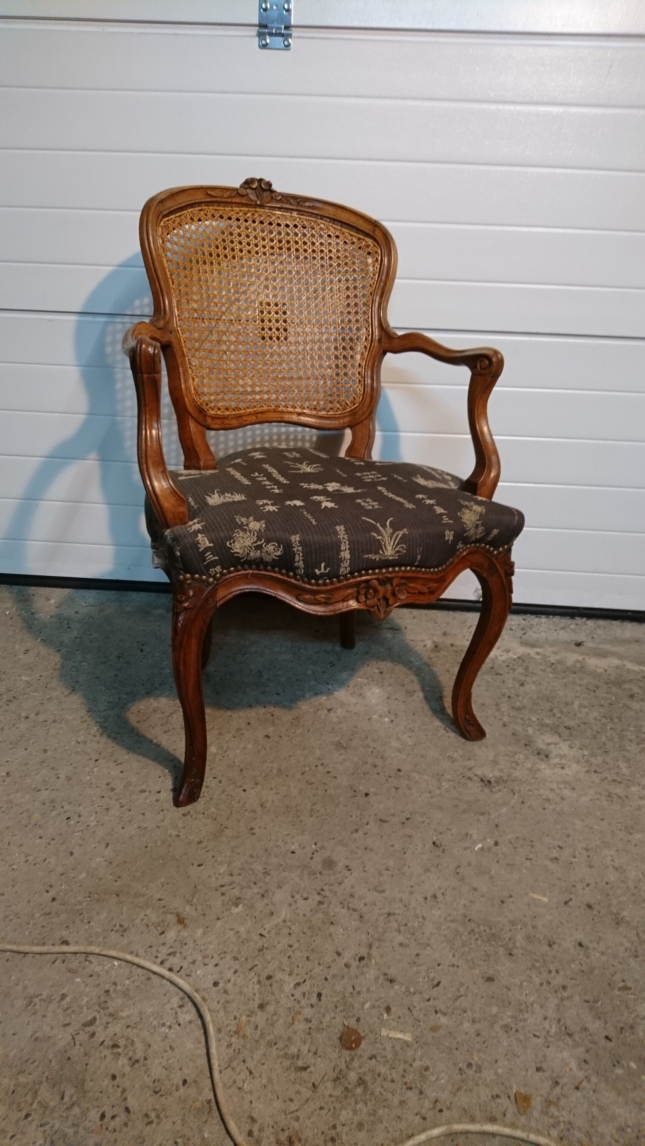 Louis XV period office armchair