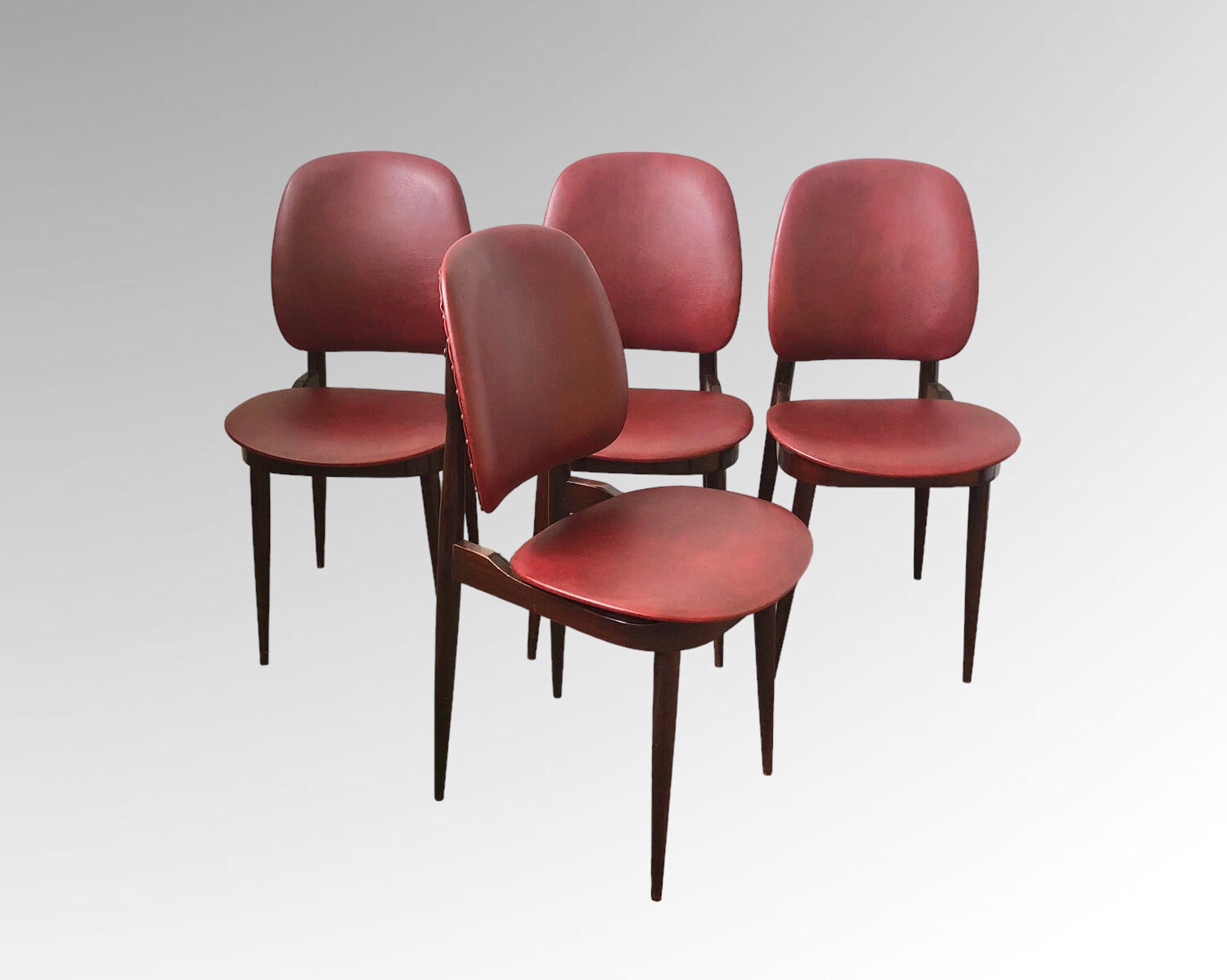 Set of 4 design chairs Pegasus vintage Baumann edition 1960s