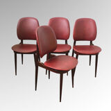 Set of 4 design chairs Pegasus vintage Baumann edition 1960s