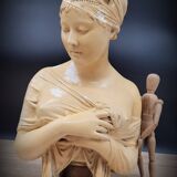 Female plaster bust