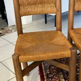 Set of 4 Méribel chairs by Charlotte Perriand 1950