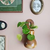 Stoneware wall pot
