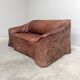 Vintage leather 2 seat sofa by Lesser, 1970s (1 of 2)