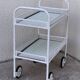 Vintage metal dessert trolley, openwork, 1950s.
