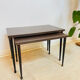 Pair of vintage nesting tables in formica, 1970.