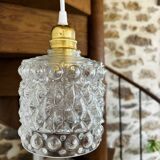 Modern vintage glass globe pendant light
