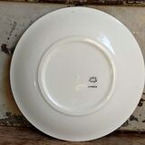 Seven vintage plates in fine earthenware from Gien service Gentilly