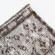 Gray & black floral turkish vintage rug