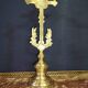 Three Gilded Bronze Altar Crosses, 19th Century
