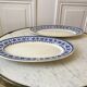 Duo of oval flat terre de fer u&c sarreguemines model "syrah" late nineteenth