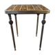 70s table with tiled top
