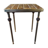 70s table with tiled top