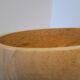 Oval solid wood bowl