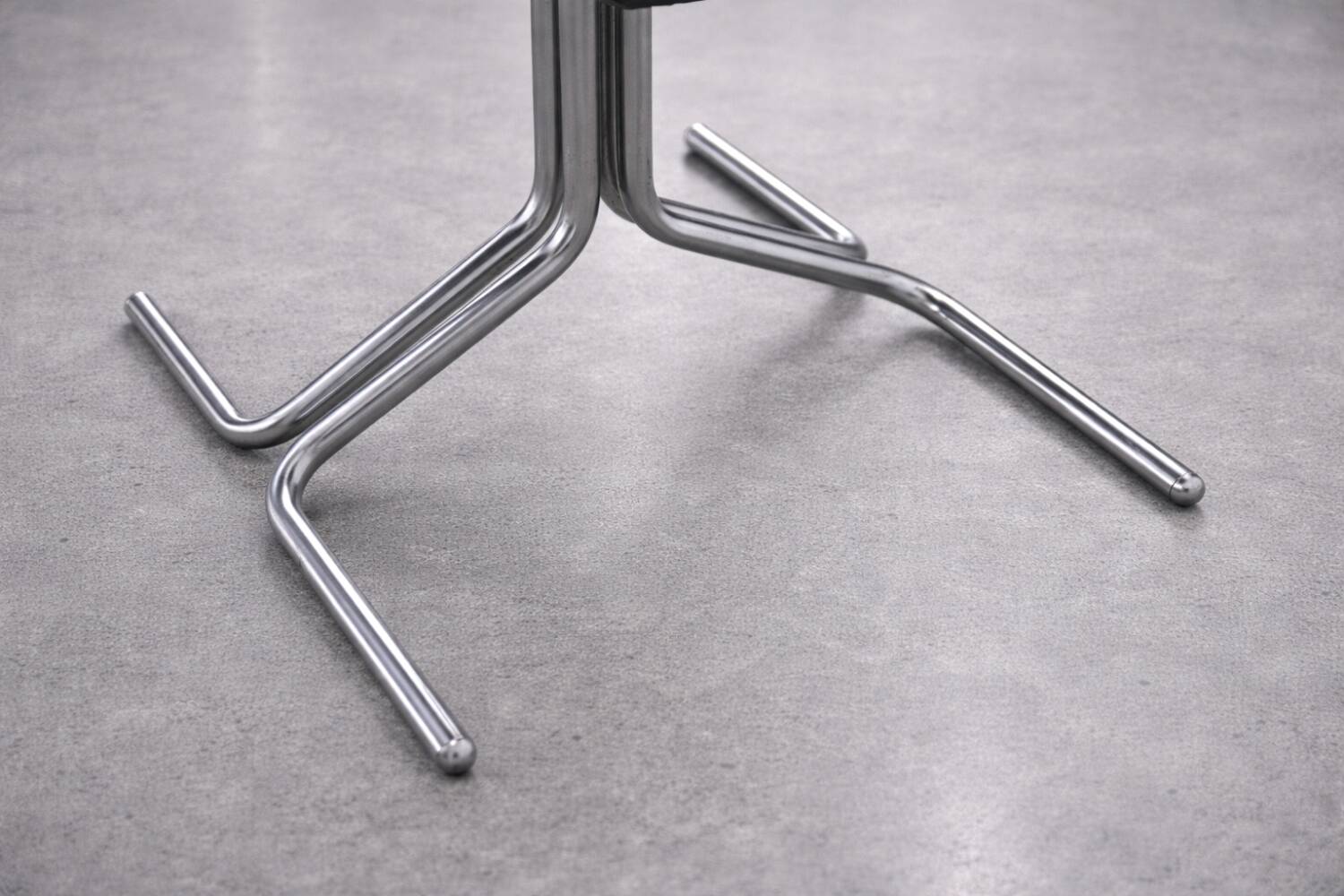 Pair of Vintage Mid-Century German Modern Fabric and Aluminium Chairs Mauser