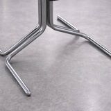 Pair of Vintage Mid-Century German Modern Fabric and Aluminium Chairs Mauser