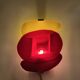 Handcrafted glass wall light