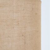 Big "1097" ceramic table lamp by Einar Johansen for Søholm with jute shade, mid-century Danish modern design, 1960s/1970s