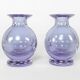Paire de vases vintage Seguso Vetri d'Arte en verre de Murano néodyme des années 1970