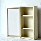 Armoire murale vintage avec verre, 1970'