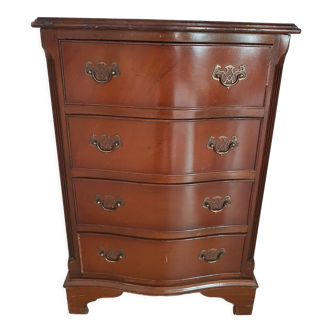 Commode semainier teinté acajou