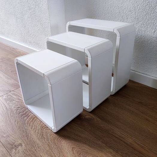 Etagères Vintage • Éléments modulables • Bois Laqué • 1970