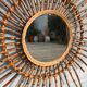 Miroir soleil rotin flammé 79cm