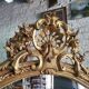 Large Louis XV gilded shell mirror from the 19th century