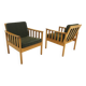 Set of 2 oak armchairs, Skaraborgs Möbelindustri, Sweden, 1960