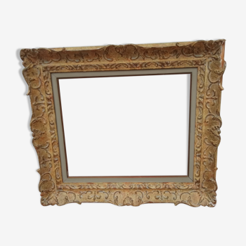 Old solid wood frame handcrafted