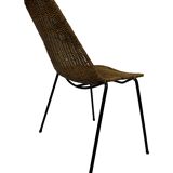 Vintage Rattan Chair Office Chair Gian Franco Legler 1950’S