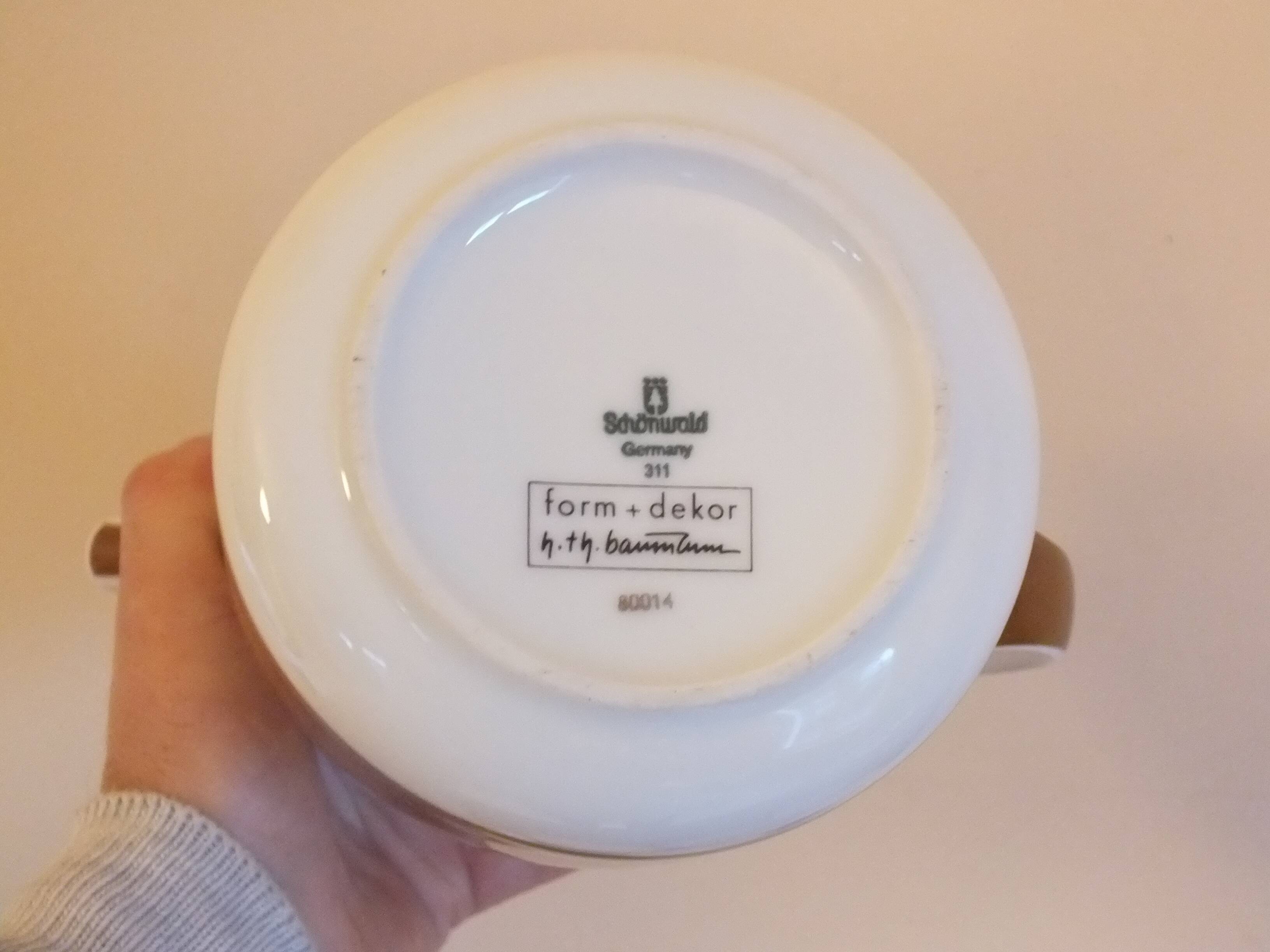 Coffee service 1970 by Hans Théo Baumann in Schonwald Germany porcelain