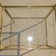 Table de salon en laiton et verre, double plateaux
