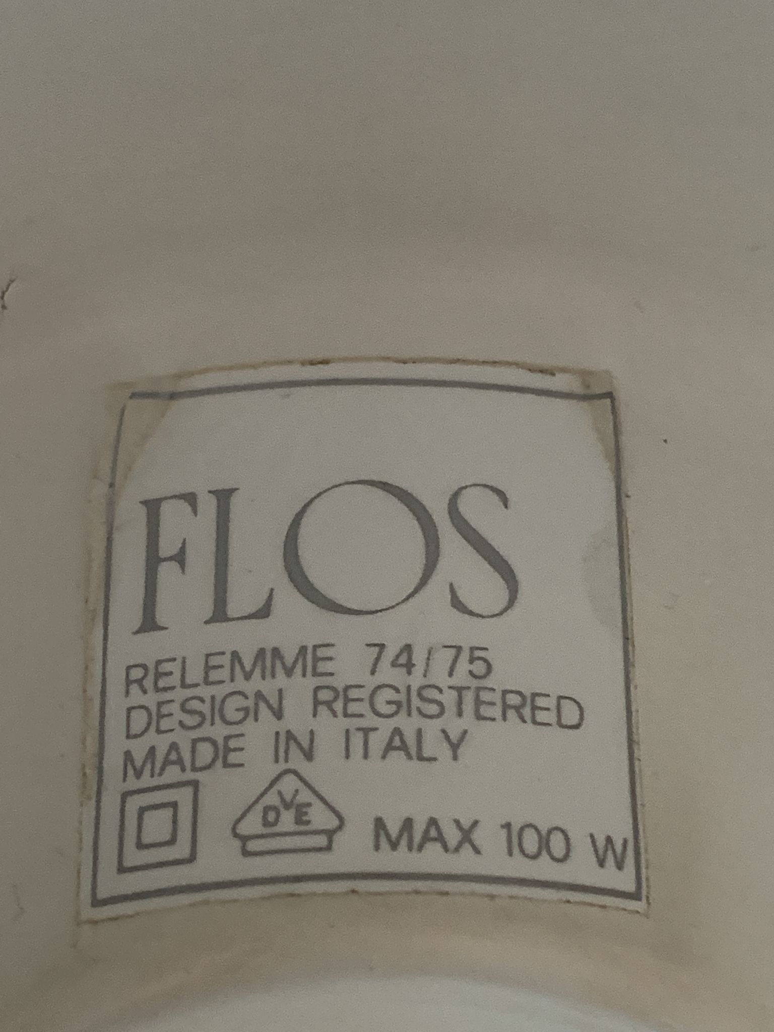 Suspension against counterweight Relemme, Achille Castiglioni for Flos Italy