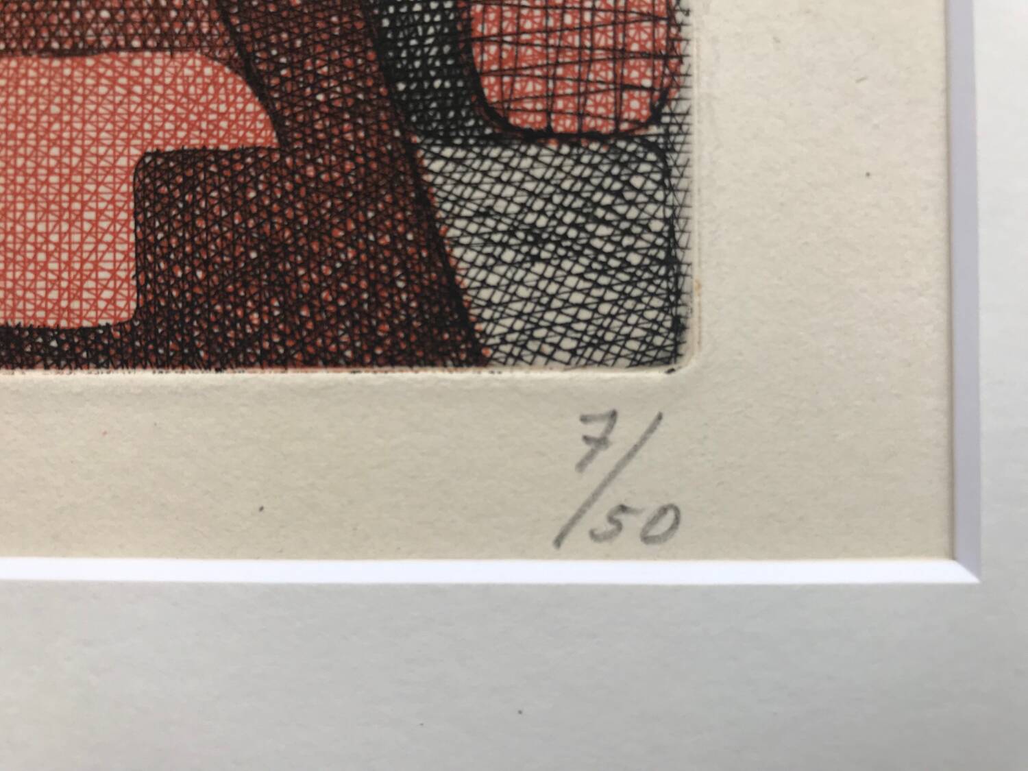 Elisabeth de la mauviniere 1905-2007. etching aquatint signed.