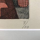 Elisabeth de la mauviniere 1905-2007. etching aquatint signed.