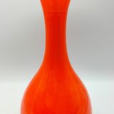 Orange glass vase 1970s