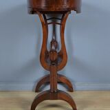 Mahogany burl catch-all table, Empire period – early 19th century