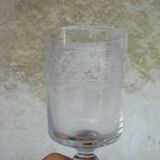 Series of eight antique glasses