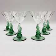 6 verres à cocktail, champagne en cristal, Luminarc France