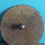 Ceramic and wood covered pot/tabletop bin