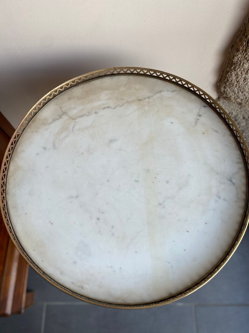 Louis XV-style hot water table in brace, early XX Century